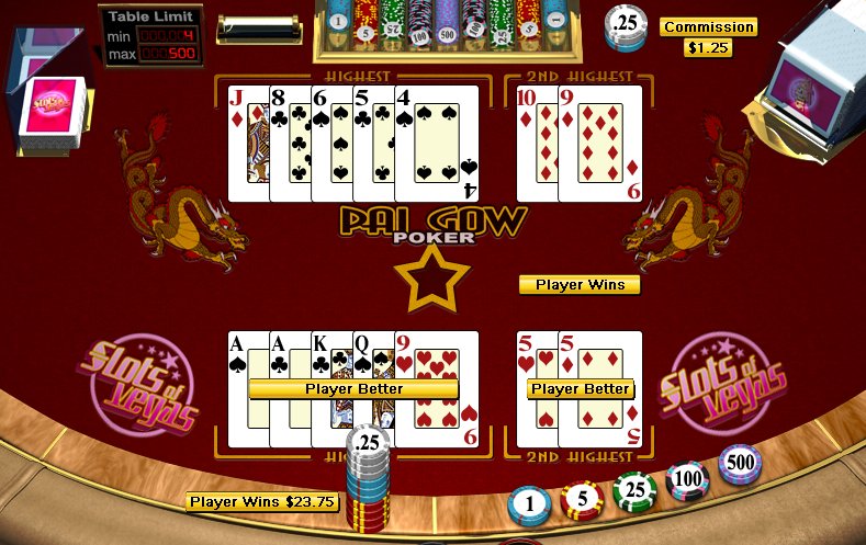 Pai Gow Poker - $10 No Deposit Casino Bonus